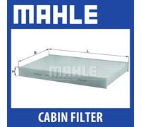 MAHLE LA 138 Interior Cabin Air Filter - Pollen Filter - Car