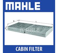 Mahle Original Pollen Cabin Filter fits MERCEDES SLK55 AMG R171 R172 5.5 2004 Carbon Activated New