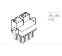 MAHLE Premium Line Aircon Blower Regulator/Resistor ABR107000P for FORD FIESTA e