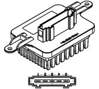 MAHLE ABR 59 000P Blower motor regulator