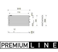 MAHLE AC 1212 000P Air conditioning condenser