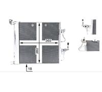 MAHLE ORIGINAL AC 376 000P Air conditioning condenser