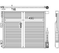 MAHLE ORIGINAL AC 570 000P Air conditioning condenser