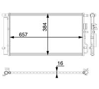 Mahle Aircon condenser PREMIUM LINE - AC63000P