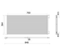 MAHLE Premium Line Aircon Condenser AC925000P for OPEL VIVARO / REN TRAFFIC etc