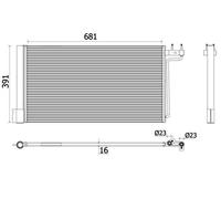 MAHLE Premium Line Aircon Condenser AC941000P for FORD FOCUS / C-MAX etc