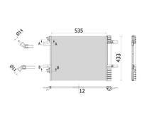 MAHLE AC 943 000P Air conditioning condenser