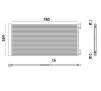 MAHLE AC 945 000P Air conditioning condenser
