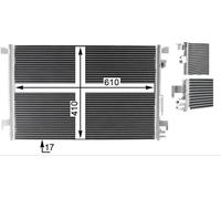 MAHLE Premium Line Aircon Condenser SIMPLE FIT AC294000P for OPEL VECTRA C (Z02)