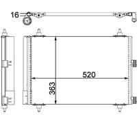 MAHLE AC 447 000P Air conditioning condenser