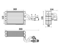 MAHLE Premium Line Aircon Evaporator AE162000P for VOLVO XC90 etc