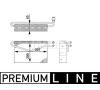 MAHLE Premium Line Aircon Evaporator AE67000P for MB ACTROS SKN-MP2 etc