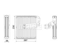 MAHLE AE26000P A/C Evaporator Air Con LHD Parallel Cooling Pipes Fits Volvo XC40