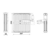 MAHLE Premium Line Aircon Evaporator SIMPLE FIT AE27000P for VOLVO XC40 (536) et