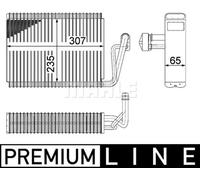 MAHLE Premium Line Aircon Evaporator SIMPLE FIT AE53000P for MERCEDES-BENZ S-CLA