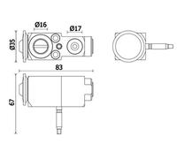 MAHLE Premium Line Aircon Expansion Valve AVE140000P for BMW 5 (G31) / 6 (G32) e