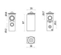 MAHLE Premium Line Aircon Expansion Valve SIMPLE FIT AVE146000P for OPEL CROSSLA