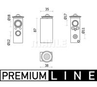 MAHLE Premium Line Aircon Expansion Valve SIMPLE FIT AVE146000P for OPEL CROSSLA