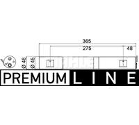 MAHLE Premium Line Aircon Receiver Dryer/Filter AD286000P for MB A-/B-CL. (W169/