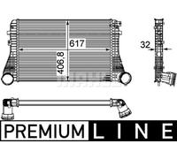 MAHLE Premium Line Charge air cooler CI161000P for VW PASSAT V etc