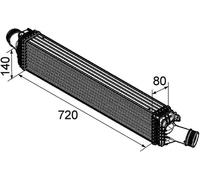 Mahle Charge air cooler PREMIUM LINE - CI169000P
