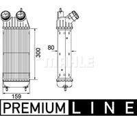 MAHLE ORIGINAL CI 171 000P Intercooler