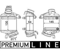 MAHLE Premium Line Charge air cooler CI186000P for BMW 7 (E67) etc