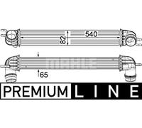 MAHLE Premium Line Charge air cooler CI375000P for MINI ONE D/ COOPER D etc