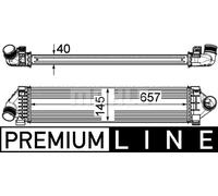 MAHLE ORIGINAL CI 394 000P Intercooler