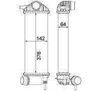 MAHLE CI 477 000P CHARGE AIR COOLER