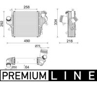 MAHLE Premium Line Charge air cooler CI637000P for AUDI Q7 3.0 TDI E-TRON etc