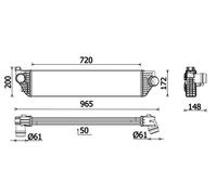 MAHLE ORIGINAL CI 669 000P Intercooler