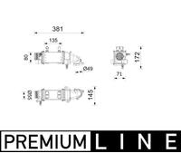 MAHLE Premium Line Charge Air Intercooler CI739000P