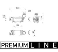 MAHLE Premium Line Charge Air Intercooler CI752000P