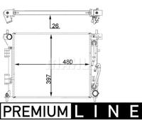 MAHLE Premium Line Coolant Radiator CR1405000P for KIA CEED etc