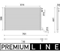 MAHLE ORIGINAL CR 2445 000P Engine radiator
