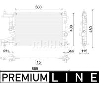 Mahle Radiator CR2595000P - OE Quality To Fit Vauxhall Astra-J 1.4