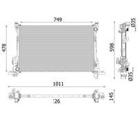Mahle Radiator CR2637000P - Fits Renault- Efficient Cooling Performance