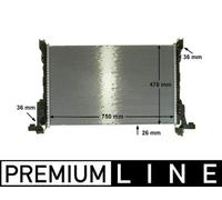 MAHLE CR86000P Radiator Brazed Cooling Fins Fits Fiat Opel Renault Vauxhall