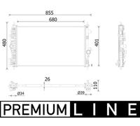MAHLE CR 928 000P Engine radiator