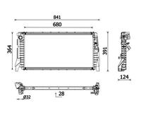MAHLE CR 2747 000P Engine radiator