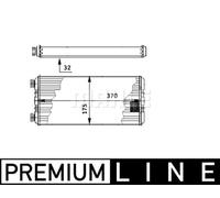 MAHLE ORIGINAL AH 131 000P Heater matrix