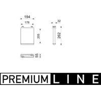 MAHLE Premium Line Interior Heater Core AH357000P