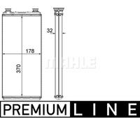 MAHLE ORIGINAL AH 5 000P Heater matrix