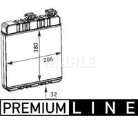 MAHLE ORIGINAL AH 76 000P Heater matrix