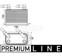 MAHLE CLC 228 000P Automatic transmission oil cooler