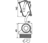 MAHLE CLC 24 000P Engine oil cooler