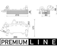 MAHLE Premium Line Oil cooler CLC283000P for AUDI Q7 3.0 TDI E-TRON etc