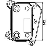 MAHLE Premium Line Oil cooler CLC38000P for MB C-CL. (W202) etc