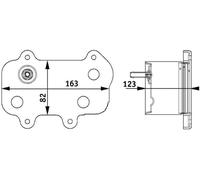 MAHLE Premium Line Oil cooler CLC61000P for PORSCHE 911 etc